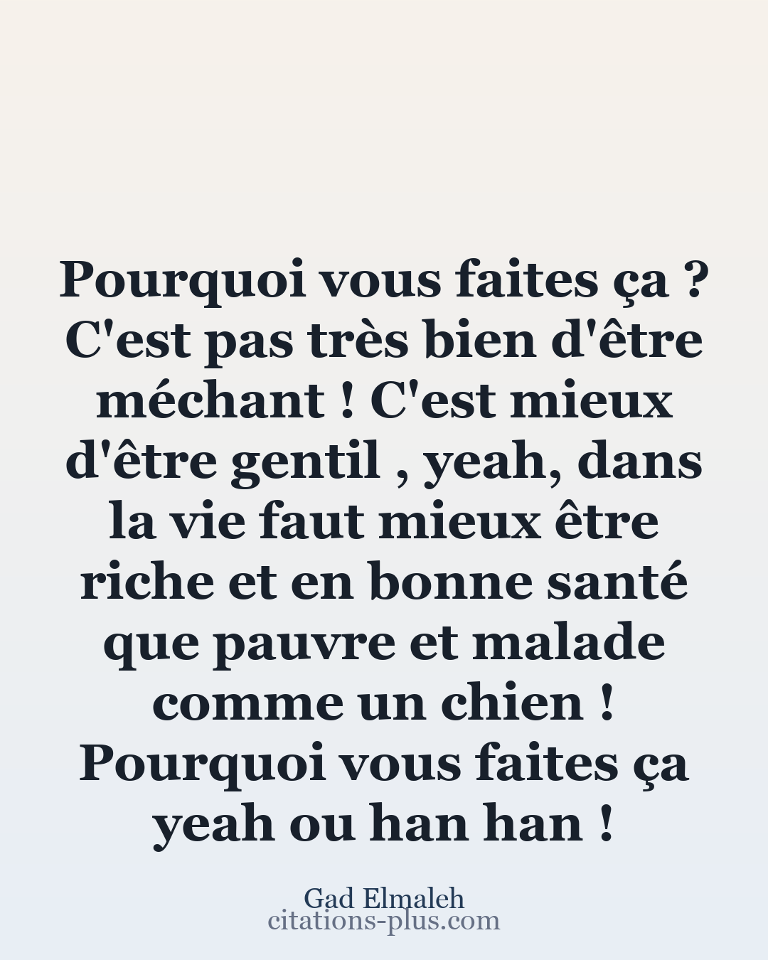 Carte Premium clair — Gad Elmaleh