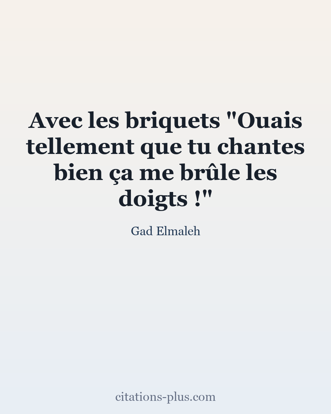 Carte Premium clair — Gad Elmaleh