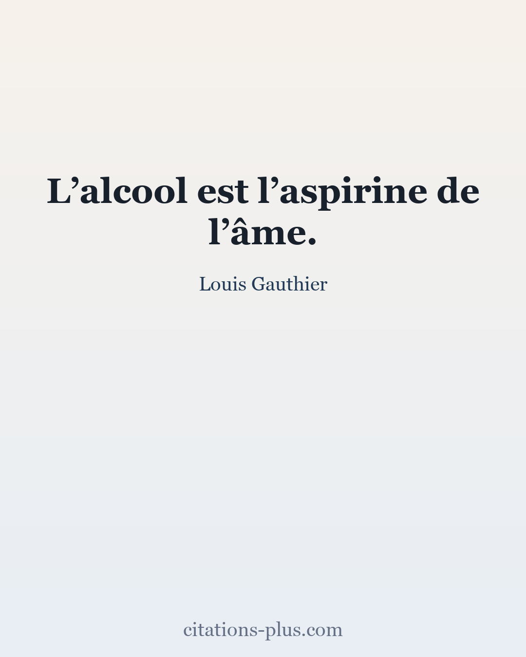 Carte Premium clair — Louis Gauthier