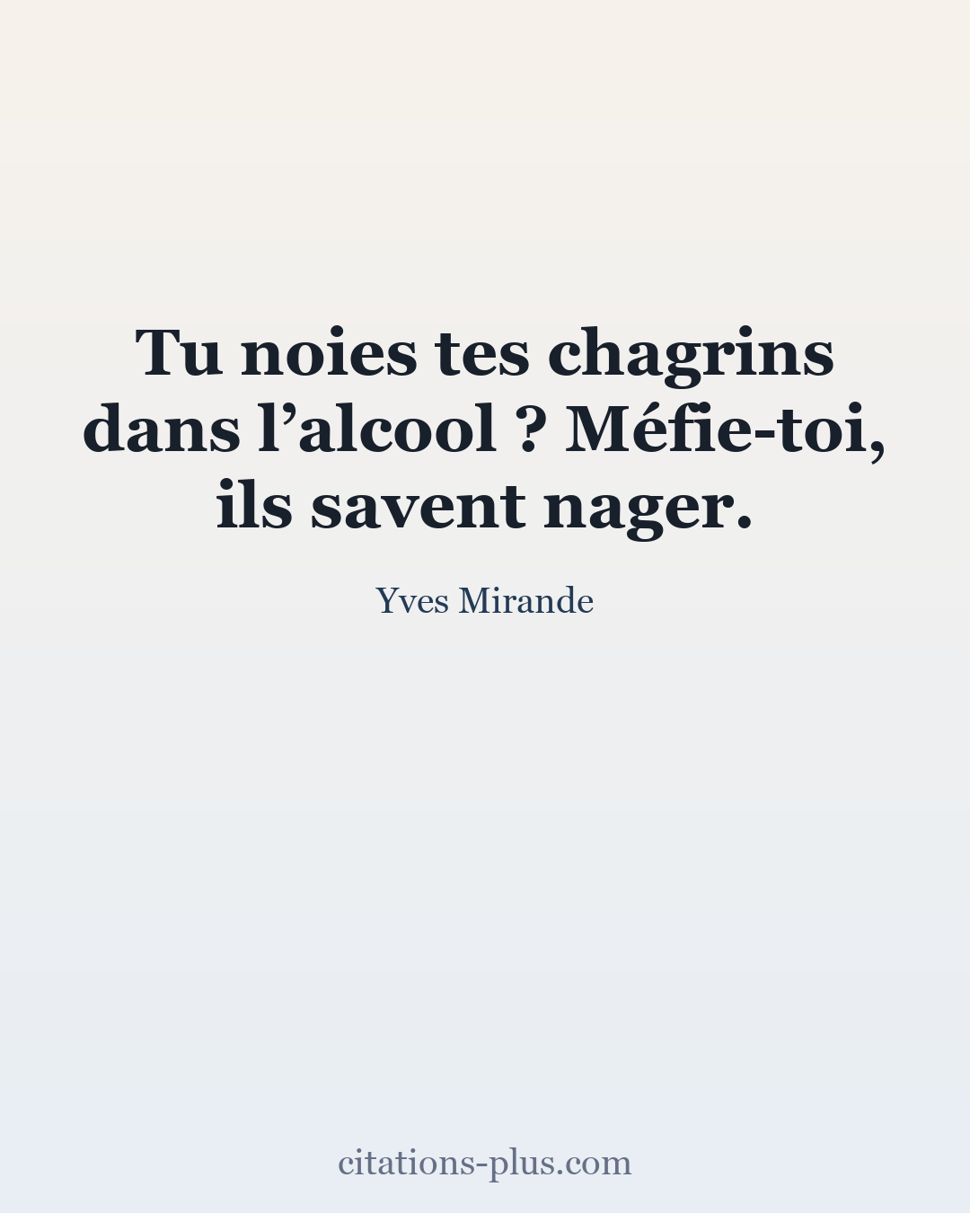 Carte Premium clair — Yves Mirande