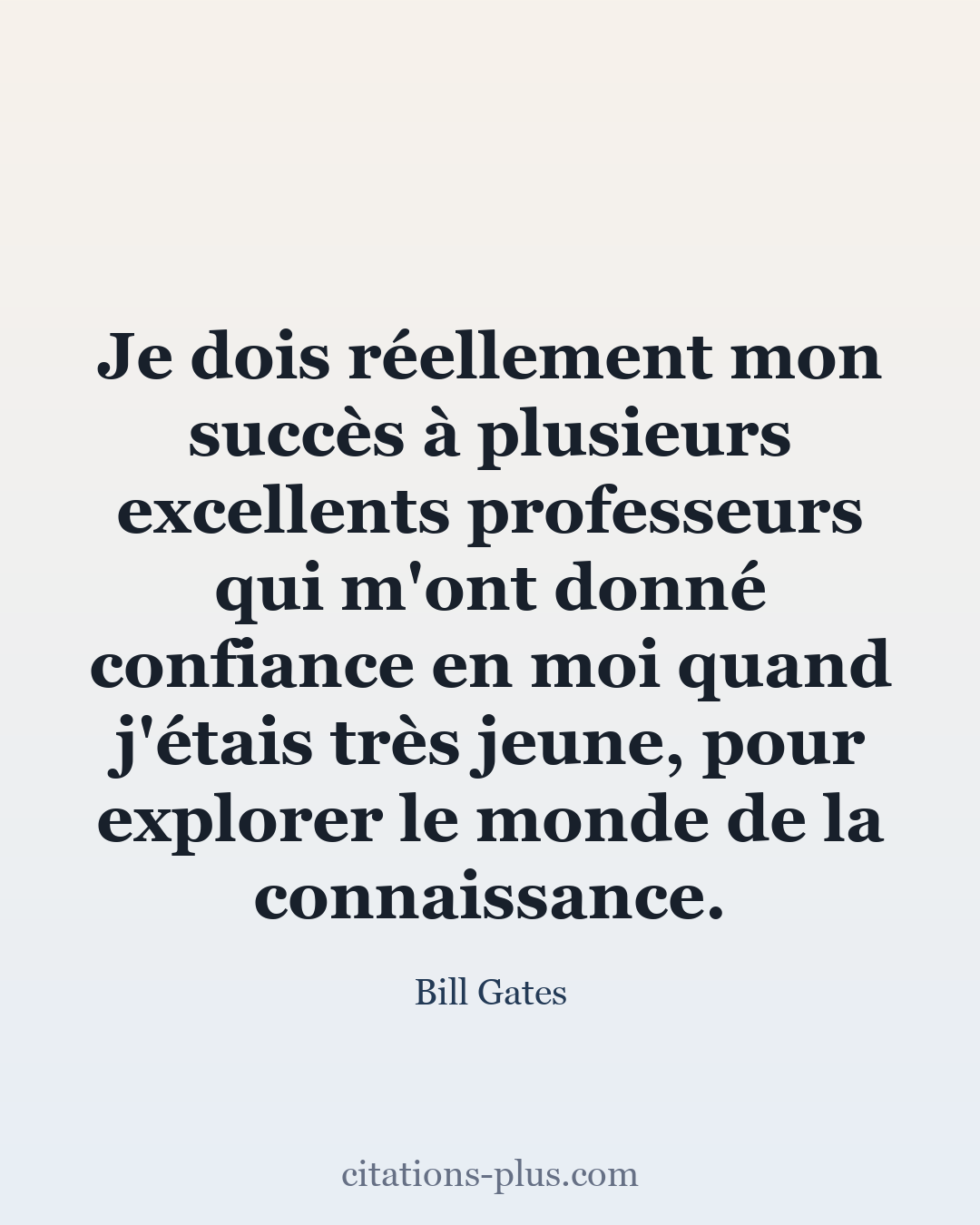 Carte Premium clair — Bill Gates