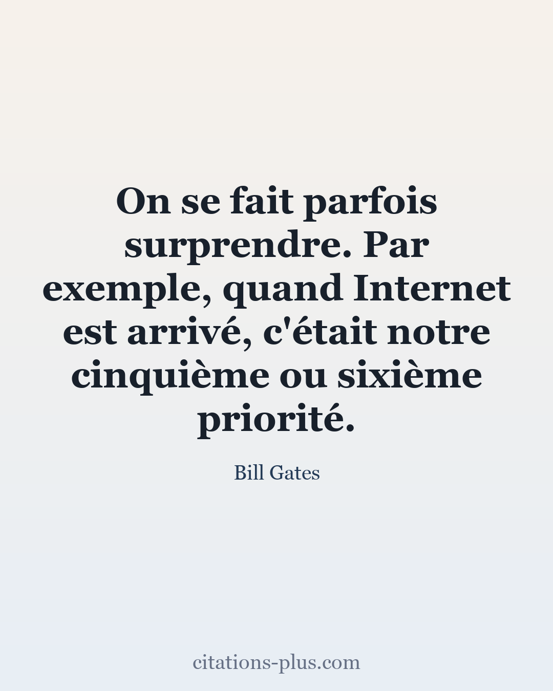 Carte Premium clair — Bill Gates