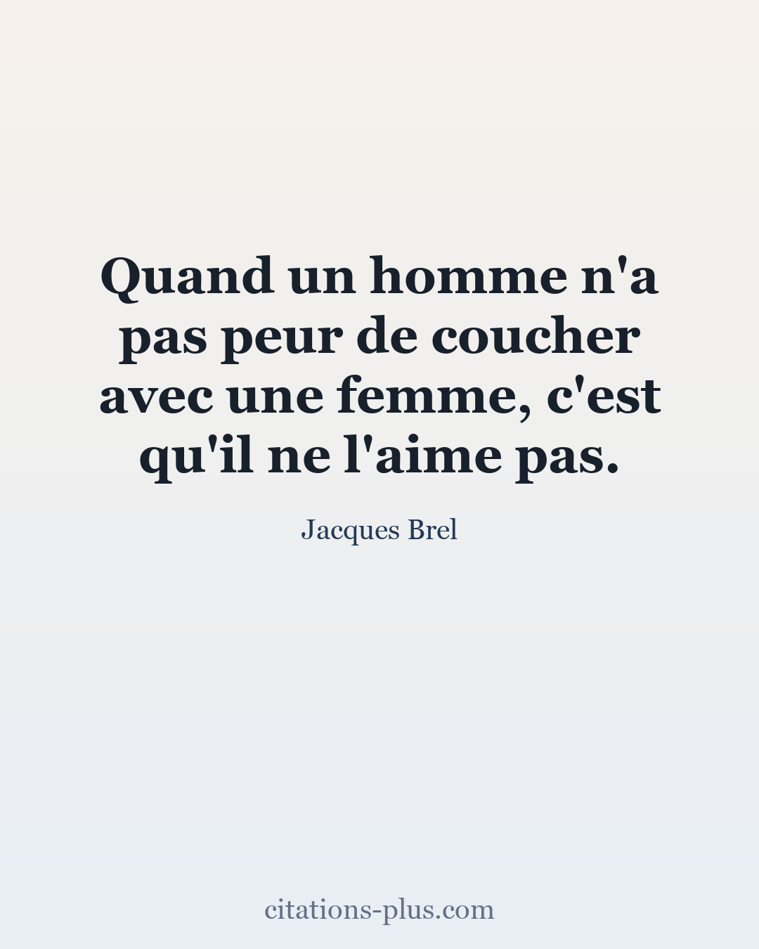 Carte Premium clair — Jacques Brel