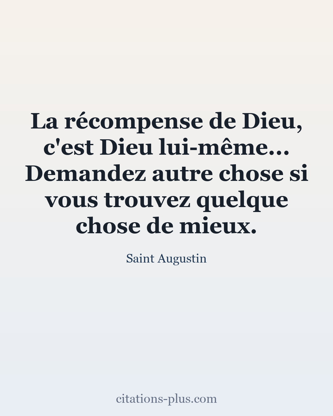 Carte Premium clair — Saint Augustin