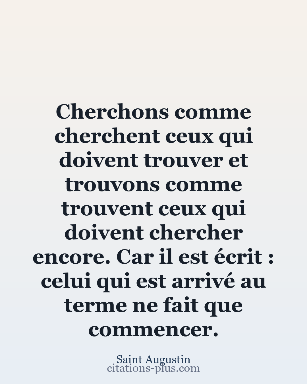Carte Premium clair — Saint Augustin