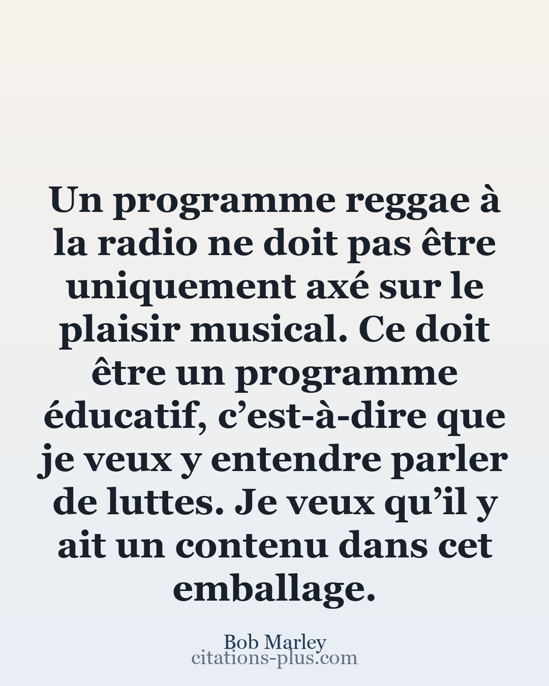 Carte Premium clair — Bob Marley