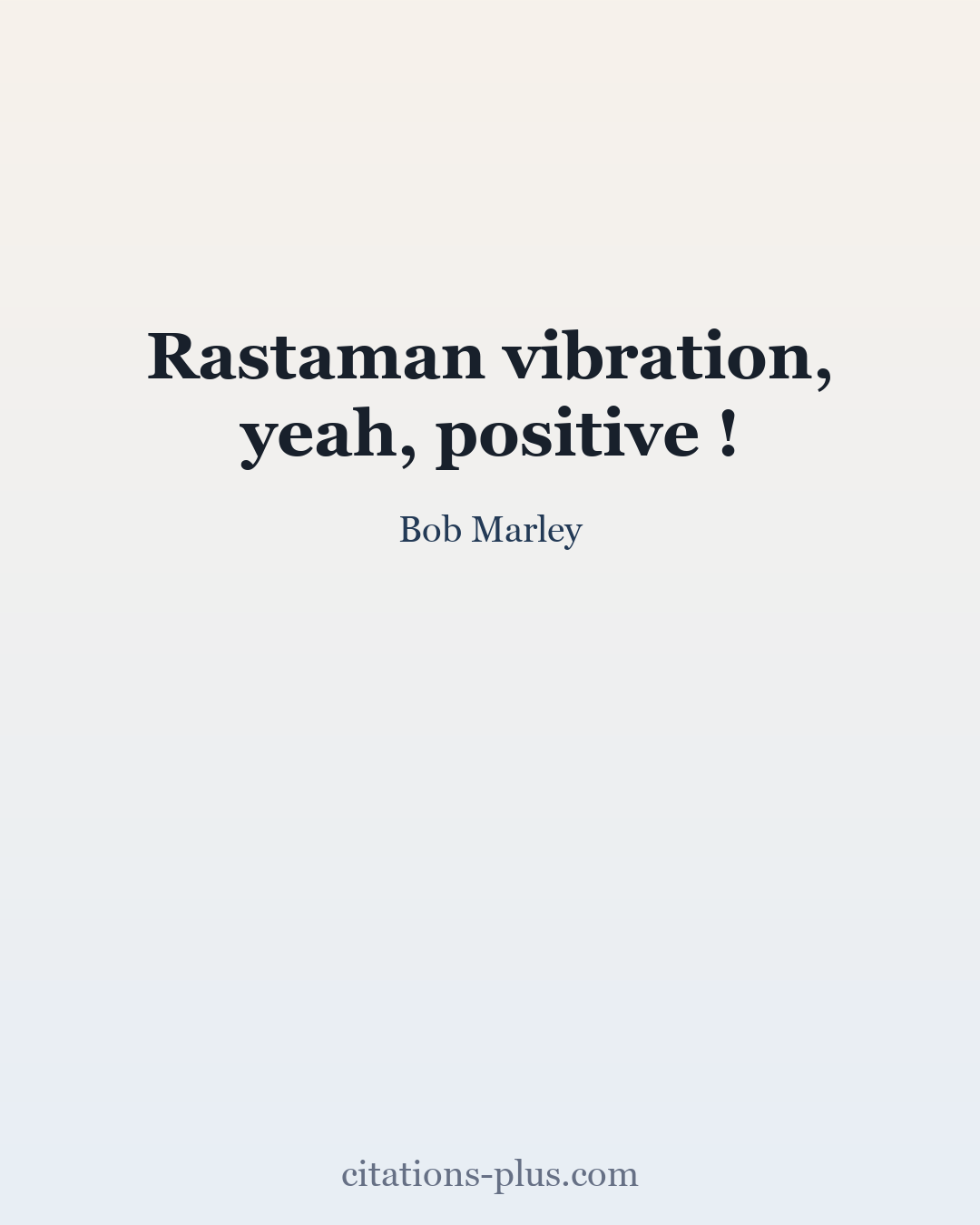 Carte Premium clair — Bob Marley