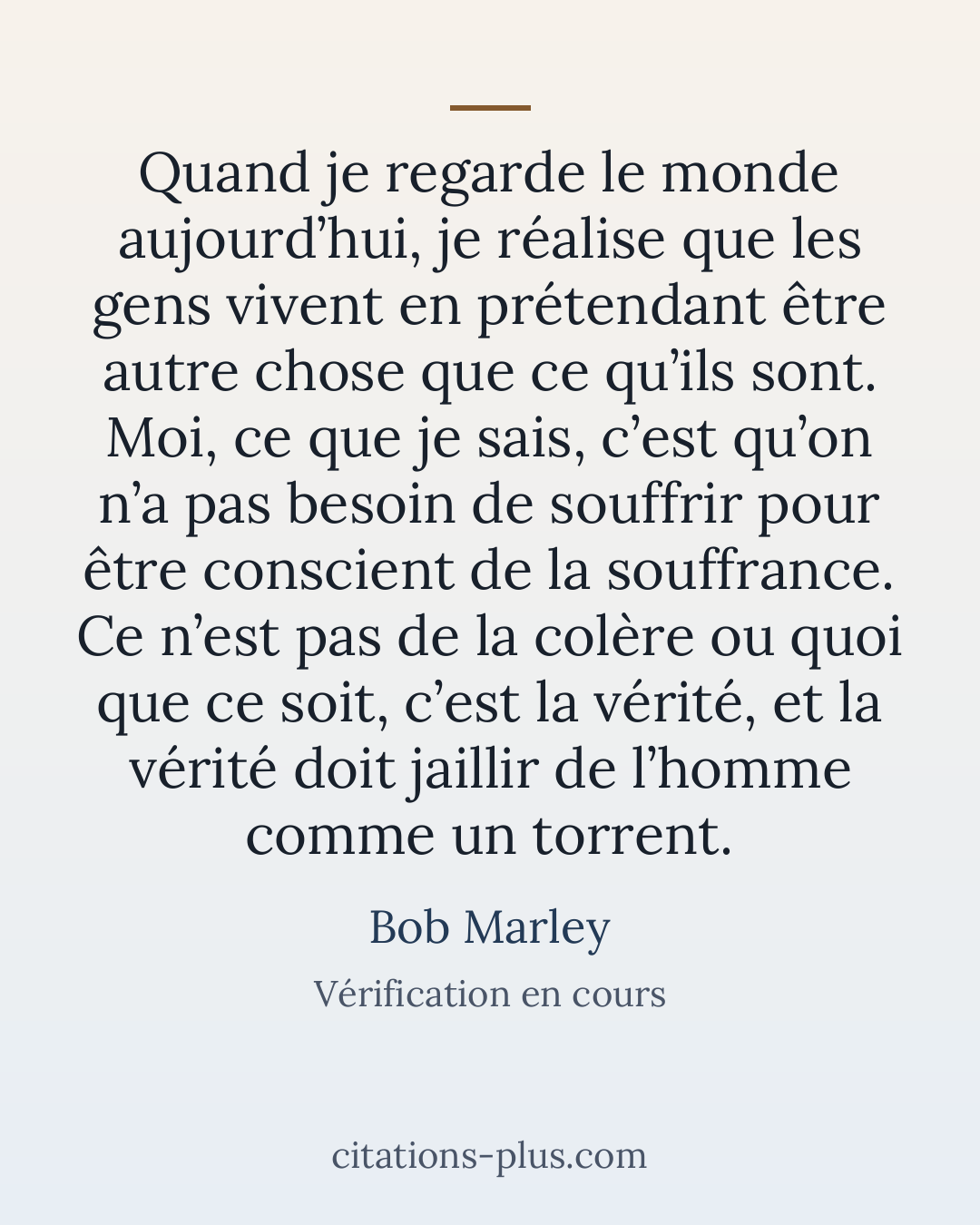 Carte Premium clair — Bob Marley