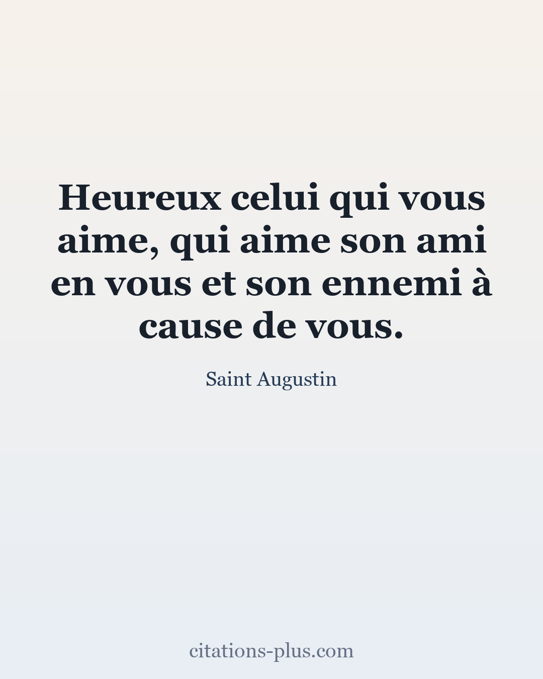 Carte Premium clair — Saint Augustin