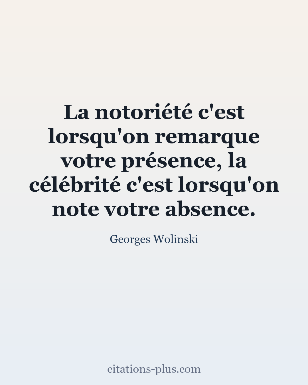 Carte Premium clair — Georges Wolinski