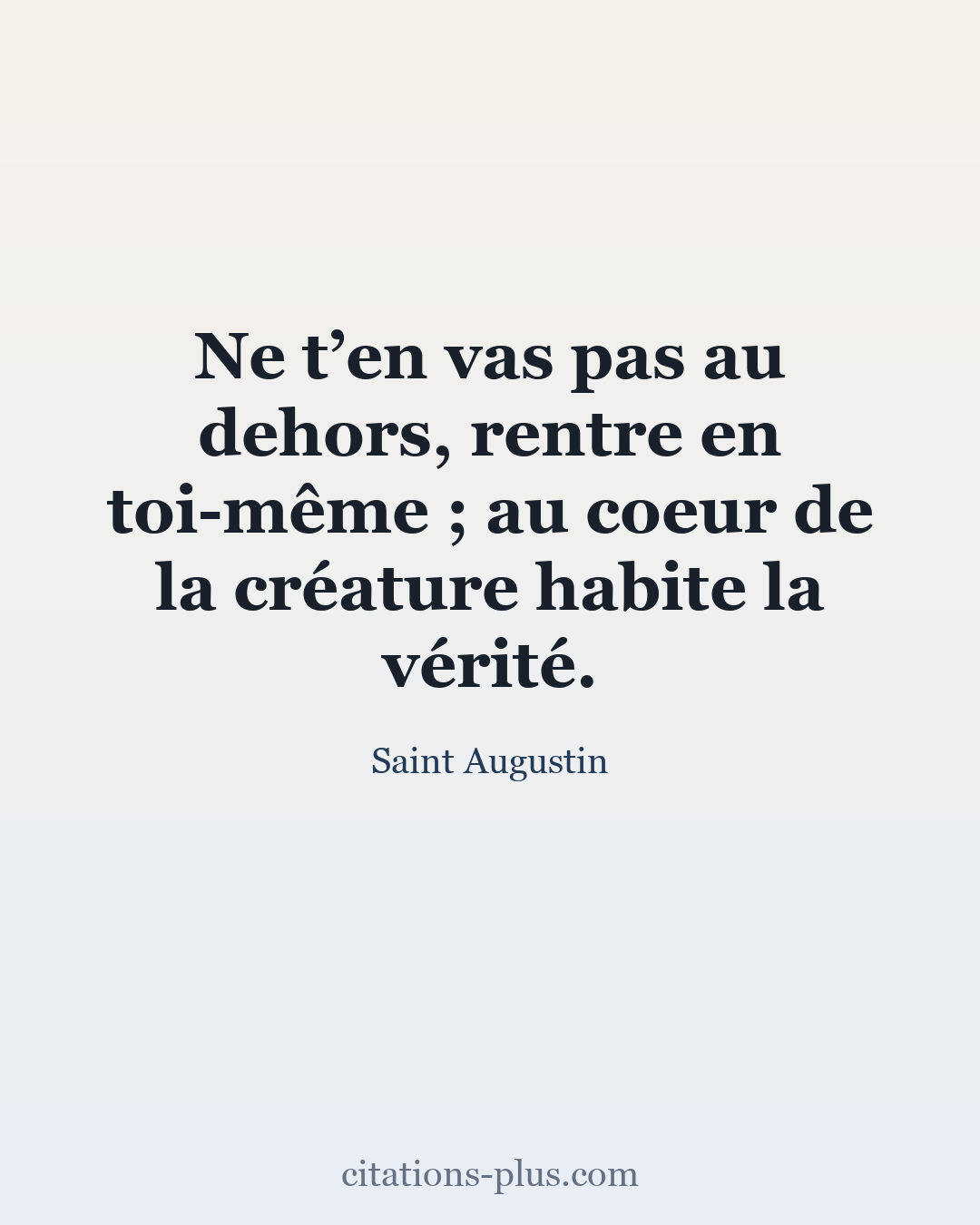 Carte Premium clair — Saint Augustin