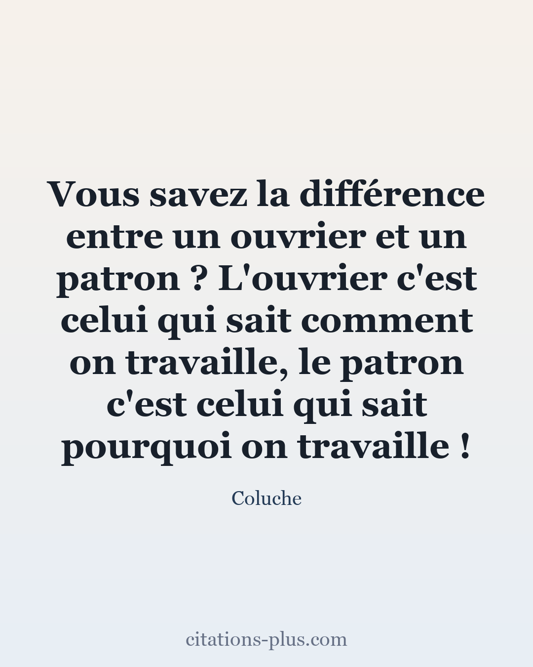 Carte Premium clair — Coluche