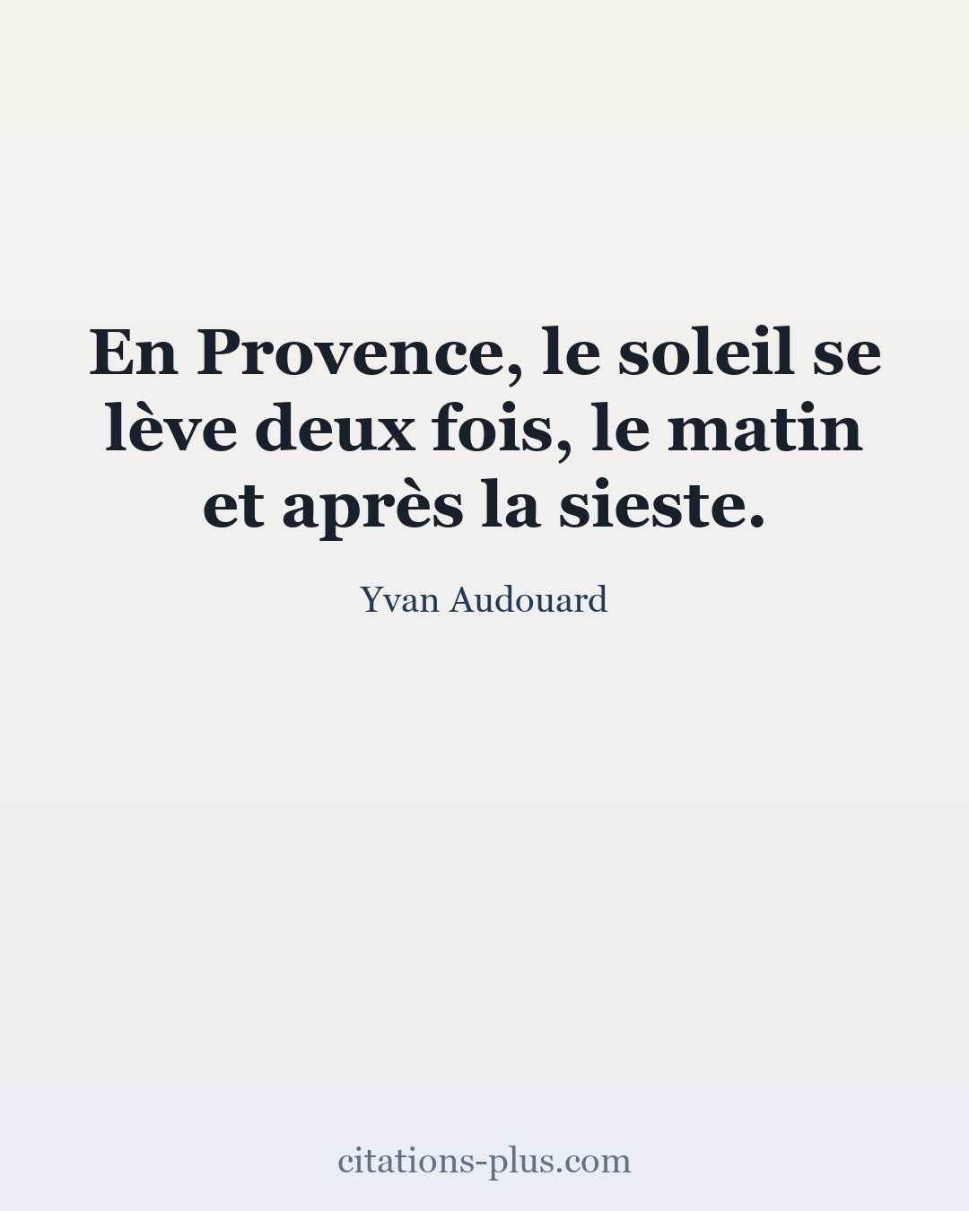 Carte Premium clair — Yvan Audouard