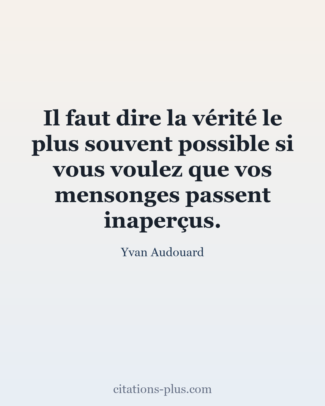 Carte Premium clair — Yvan Audouard