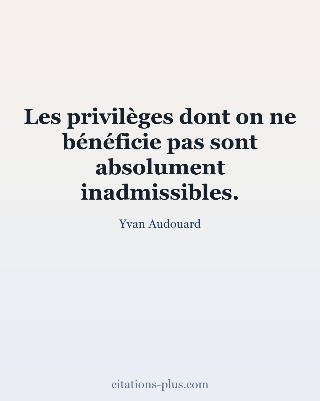 Carte Premium clair — Yvan Audouard