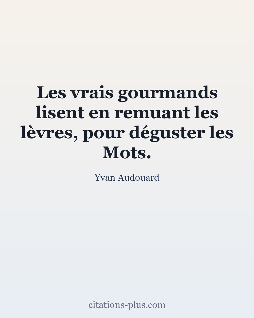 Carte Premium clair — Yvan Audouard