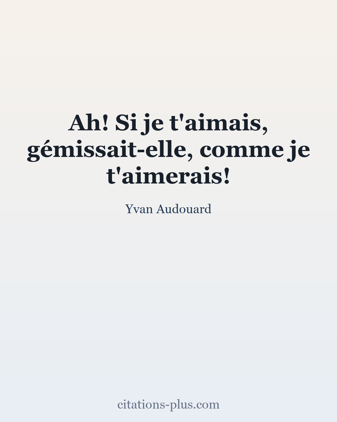 Carte Premium clair — Yvan Audouard