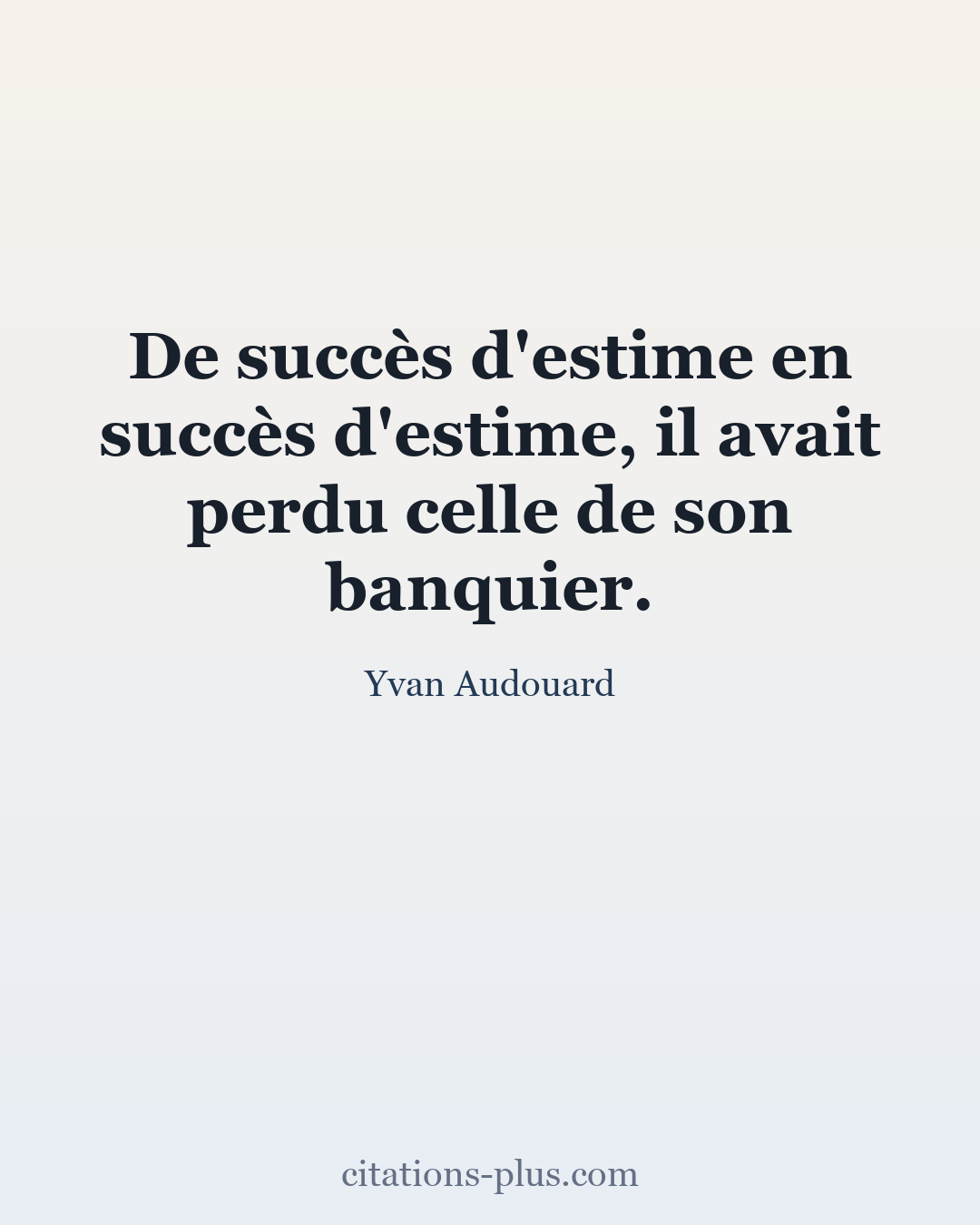 Carte Premium clair — Yvan Audouard