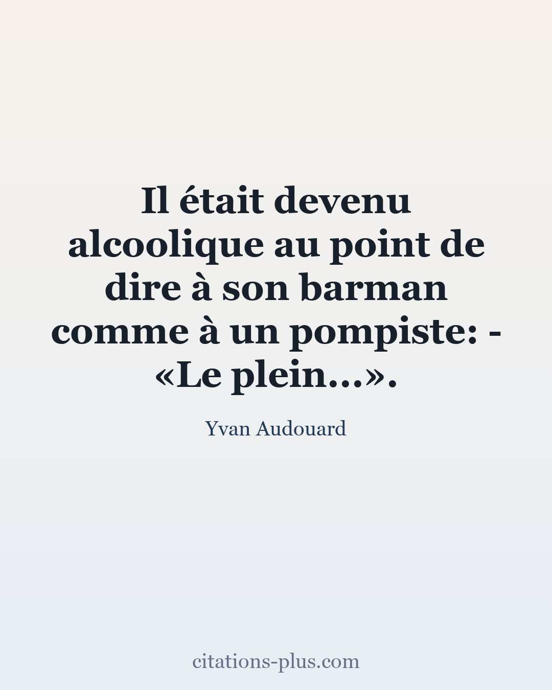 Carte Premium clair — Yvan Audouard