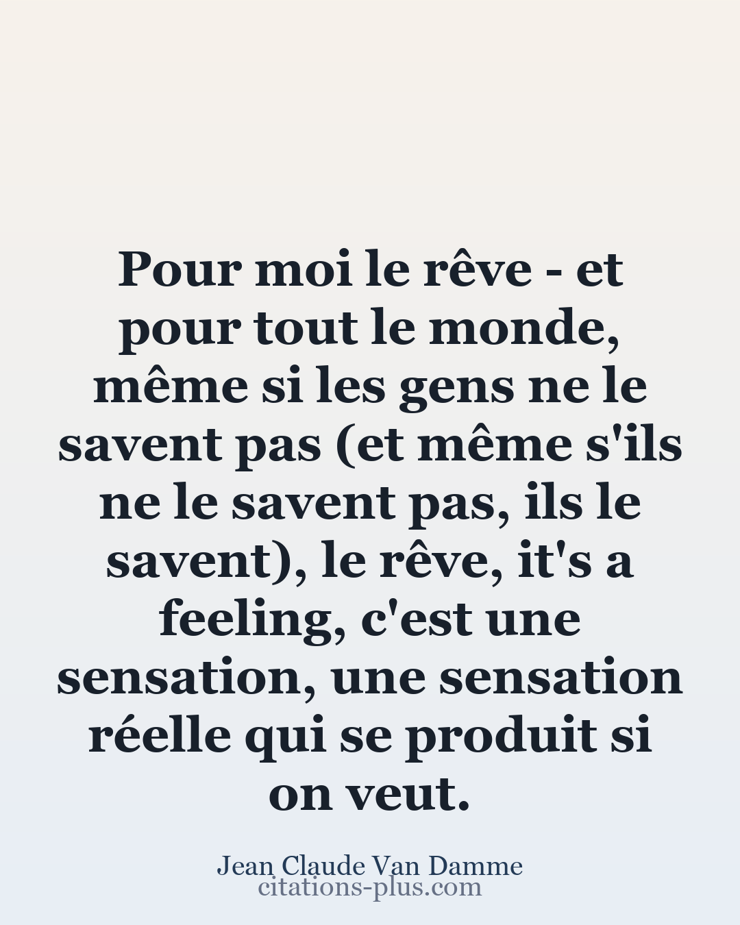 Carte Premium clair — Jean-Claude Van Damme