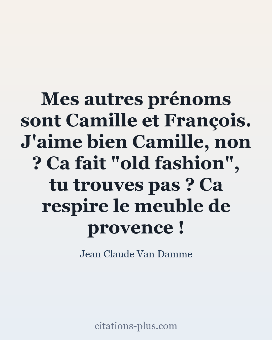 Carte Premium clair — Jean-Claude Van Damme