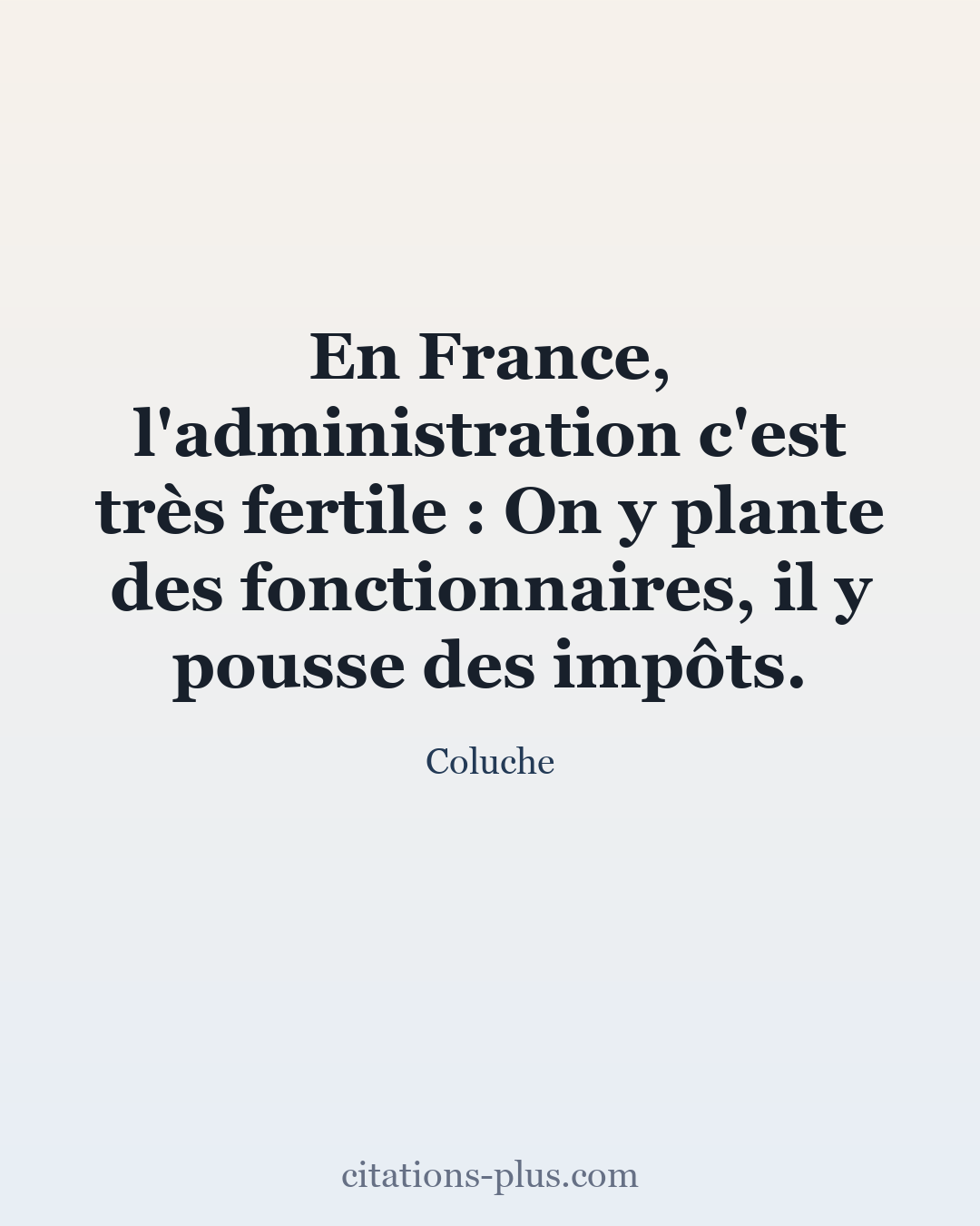 Carte Premium clair — Coluche