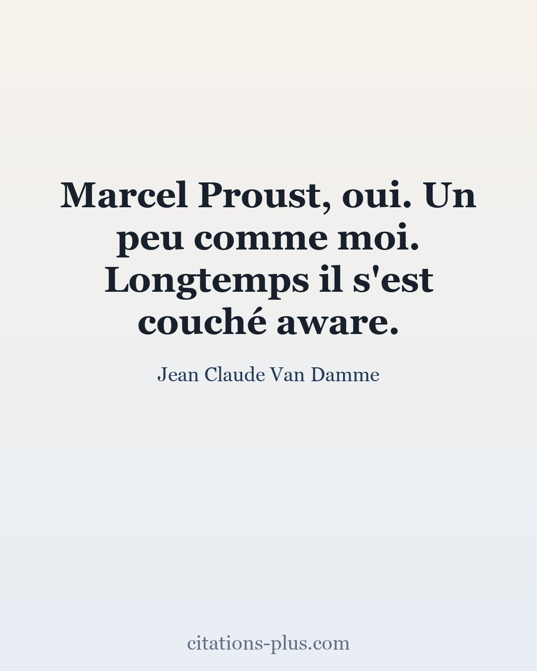 Carte Premium clair — Jean-Claude Van Damme