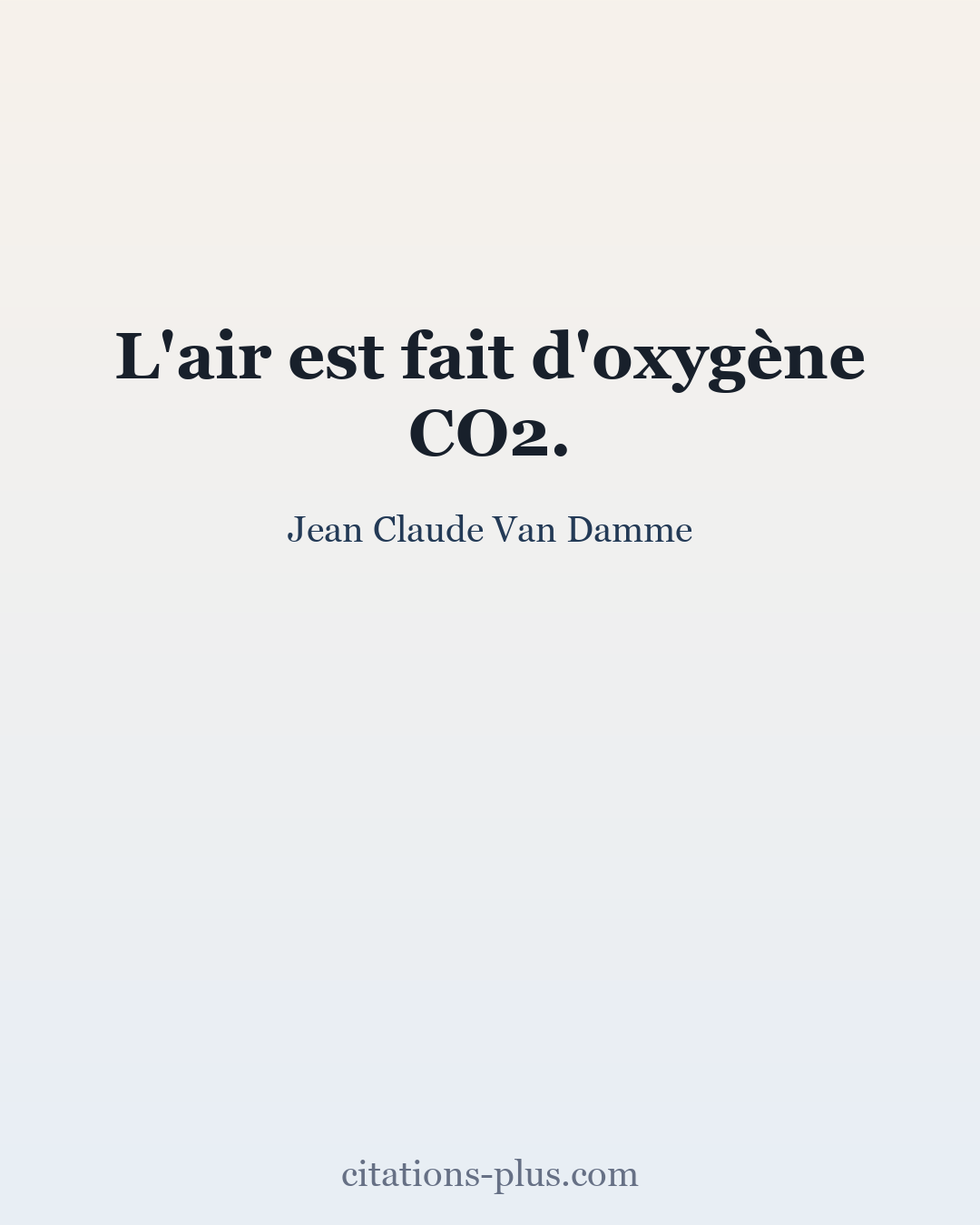 Carte Premium clair — Jean-Claude Van Damme