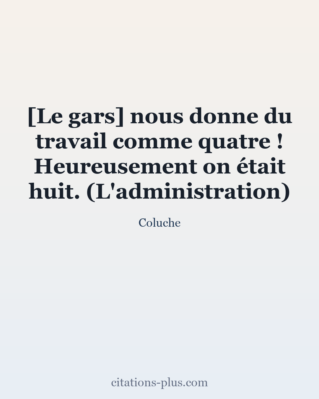 Carte Premium clair — Coluche