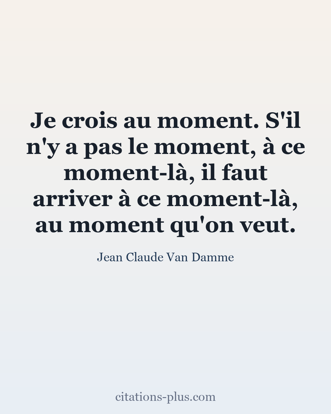 Carte Premium clair — Jean-Claude Van Damme