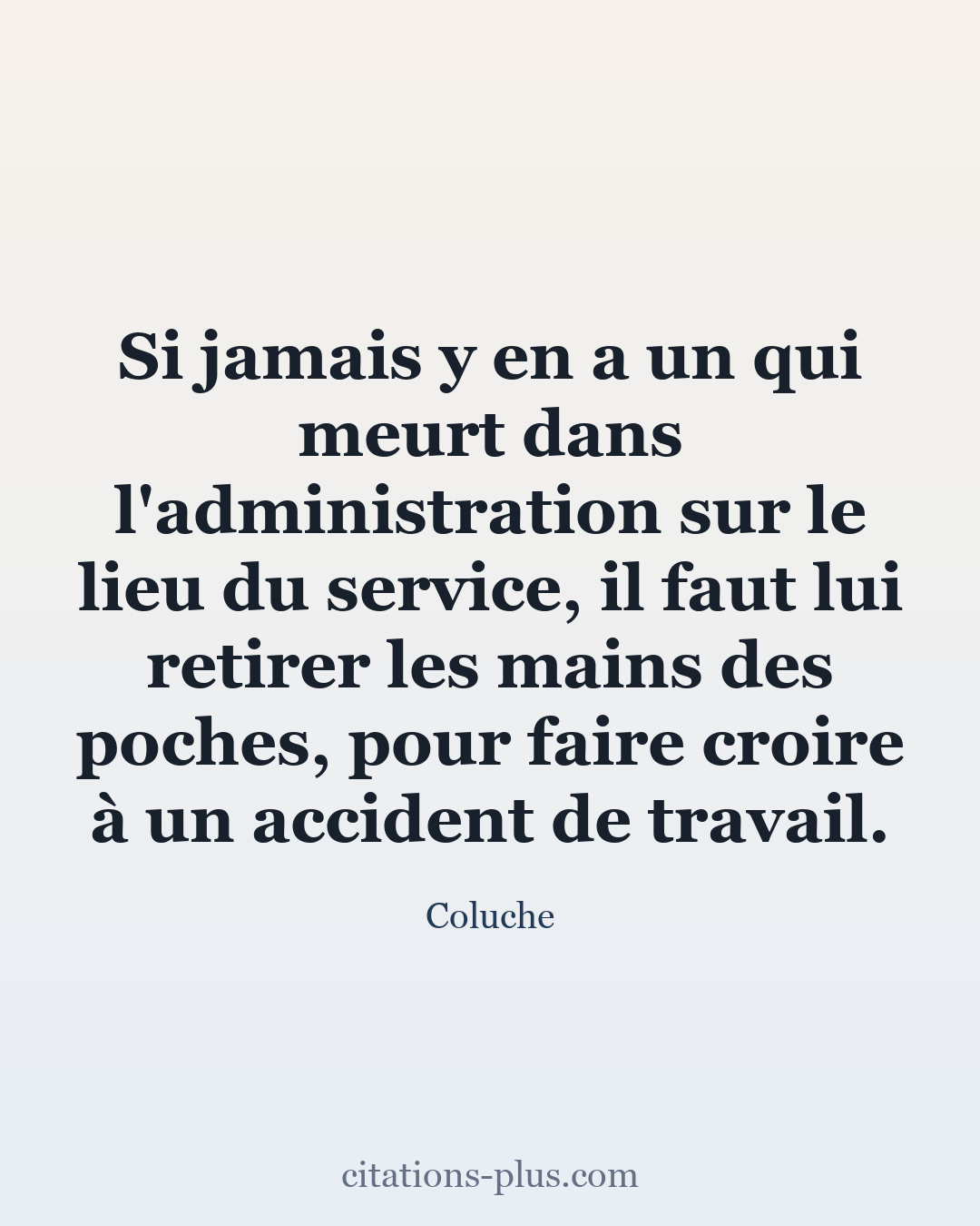 Carte Premium clair — Coluche