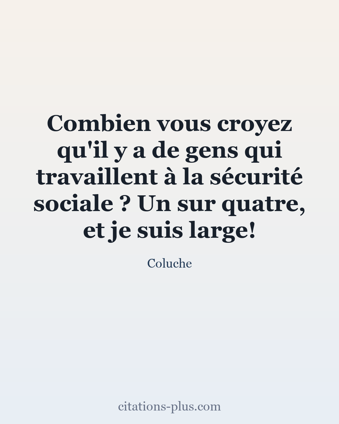 Carte Premium clair — Coluche