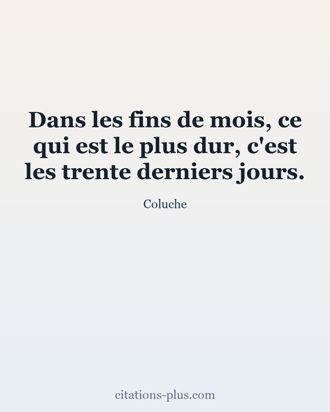 Carte Premium clair — Coluche