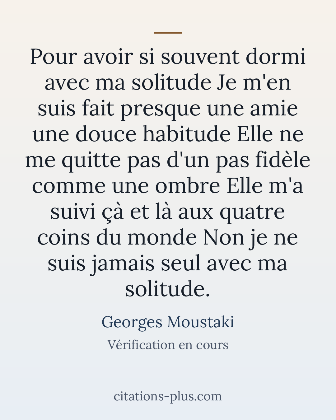 Carte Premium clair — Georges Moustaki