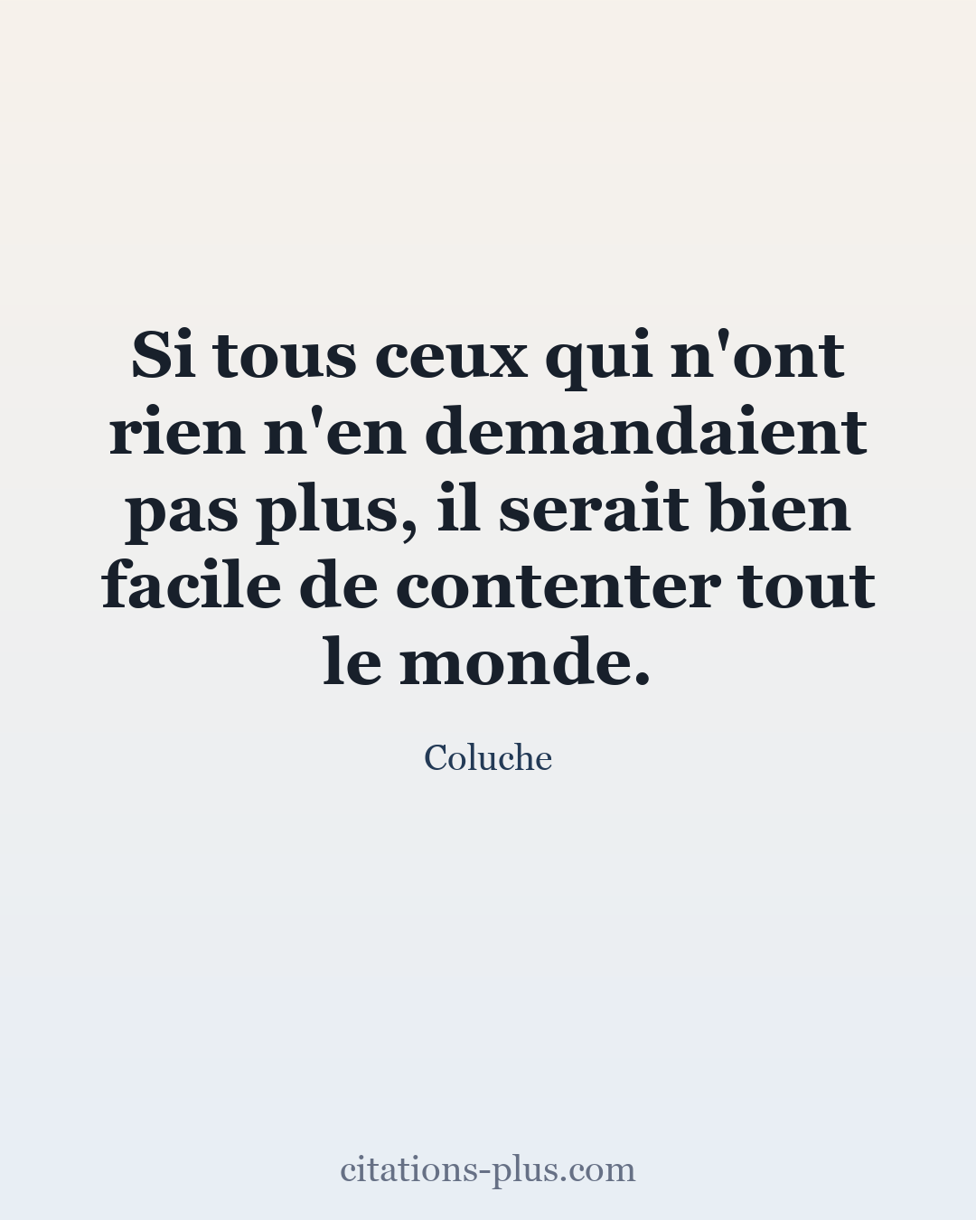 Carte Premium clair — Coluche