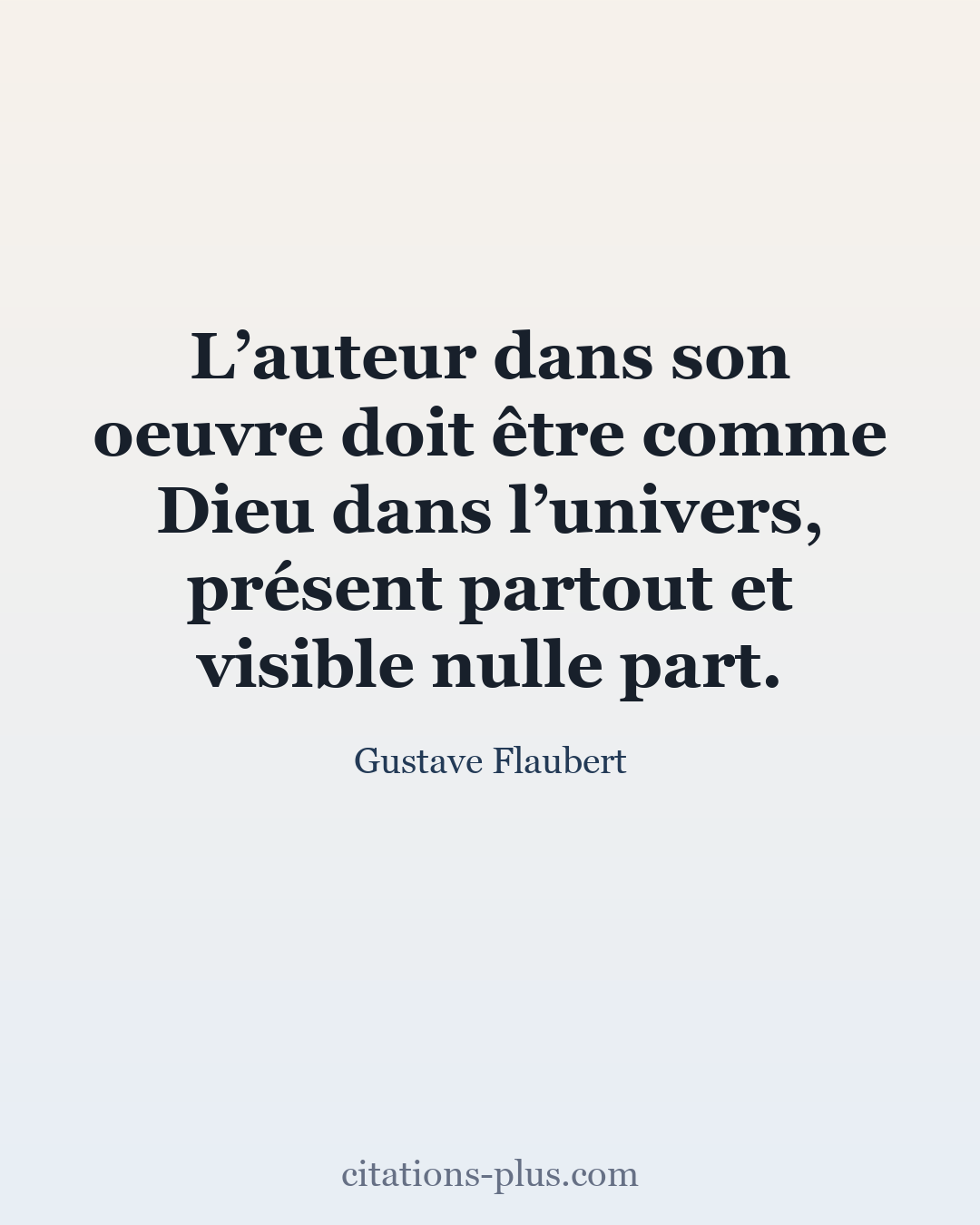 Carte Premium clair — Gustave Flaubert