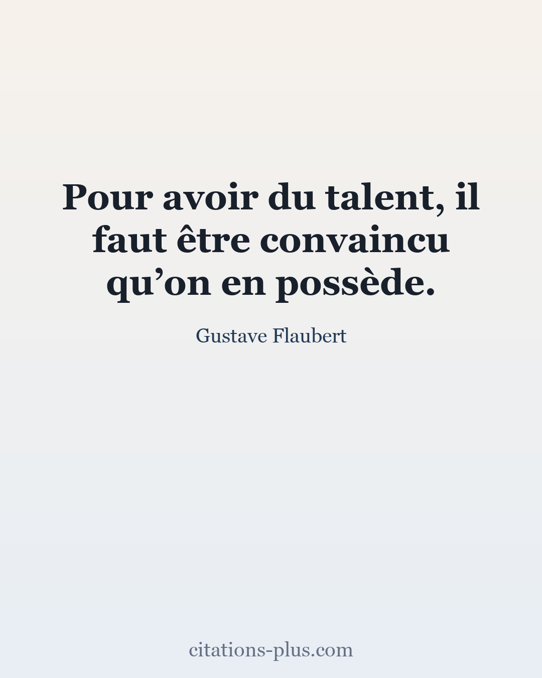 Carte Premium clair — Gustave Flaubert