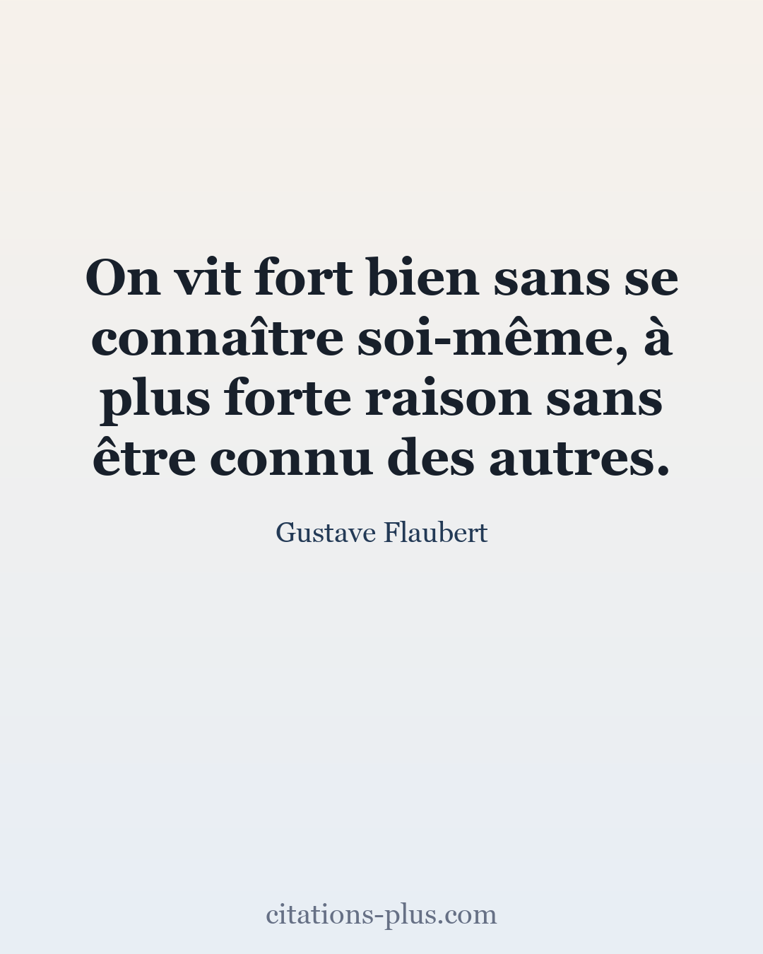 Carte Premium clair — Gustave Flaubert