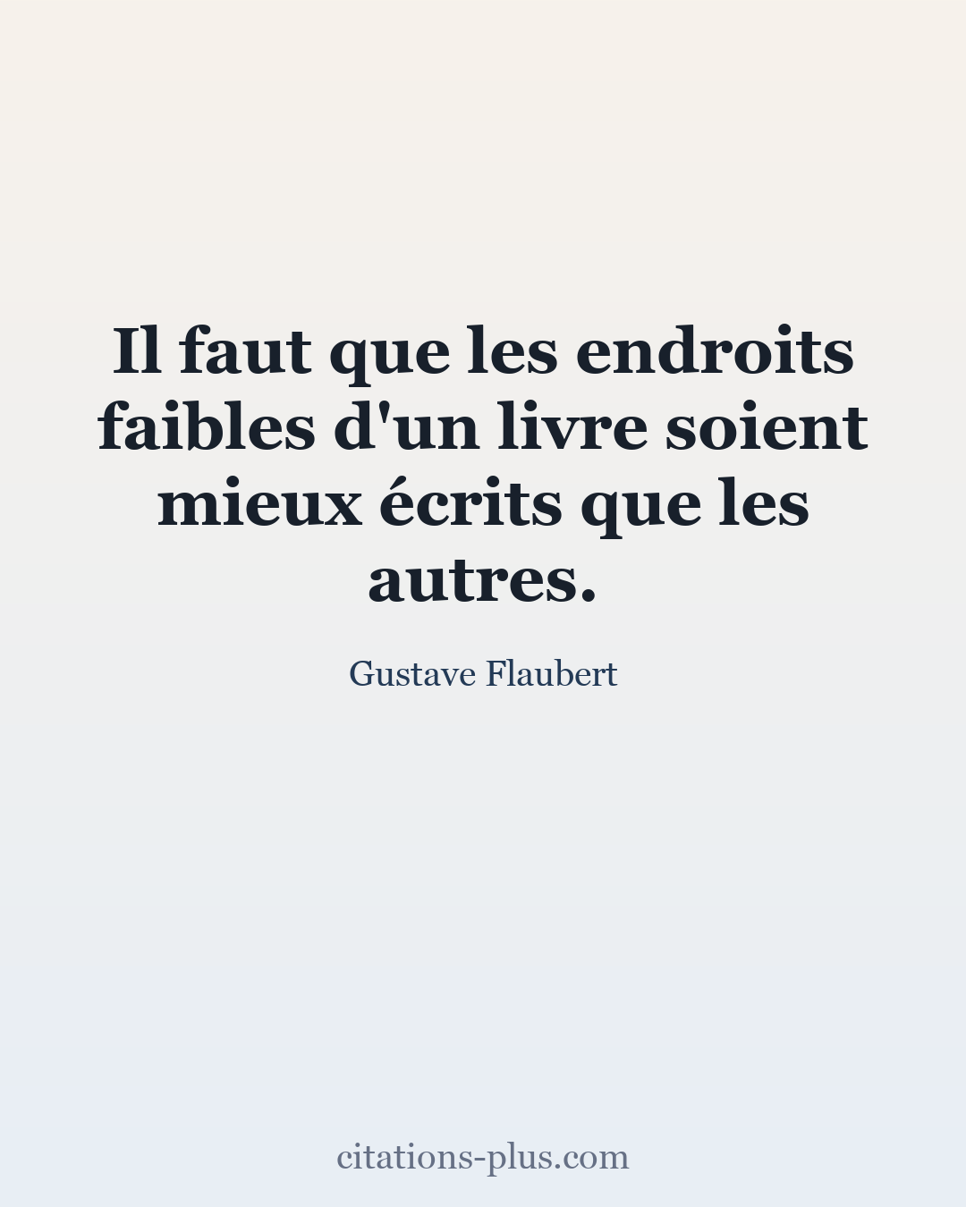Carte Premium clair — Gustave Flaubert