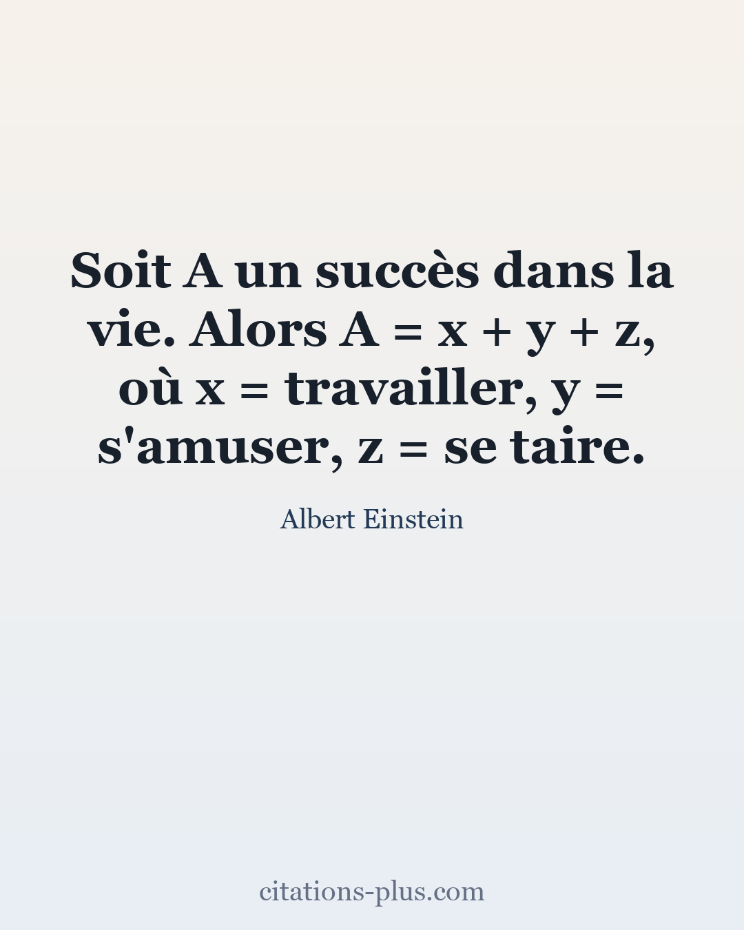 Carte Premium clair — Albert Einstein