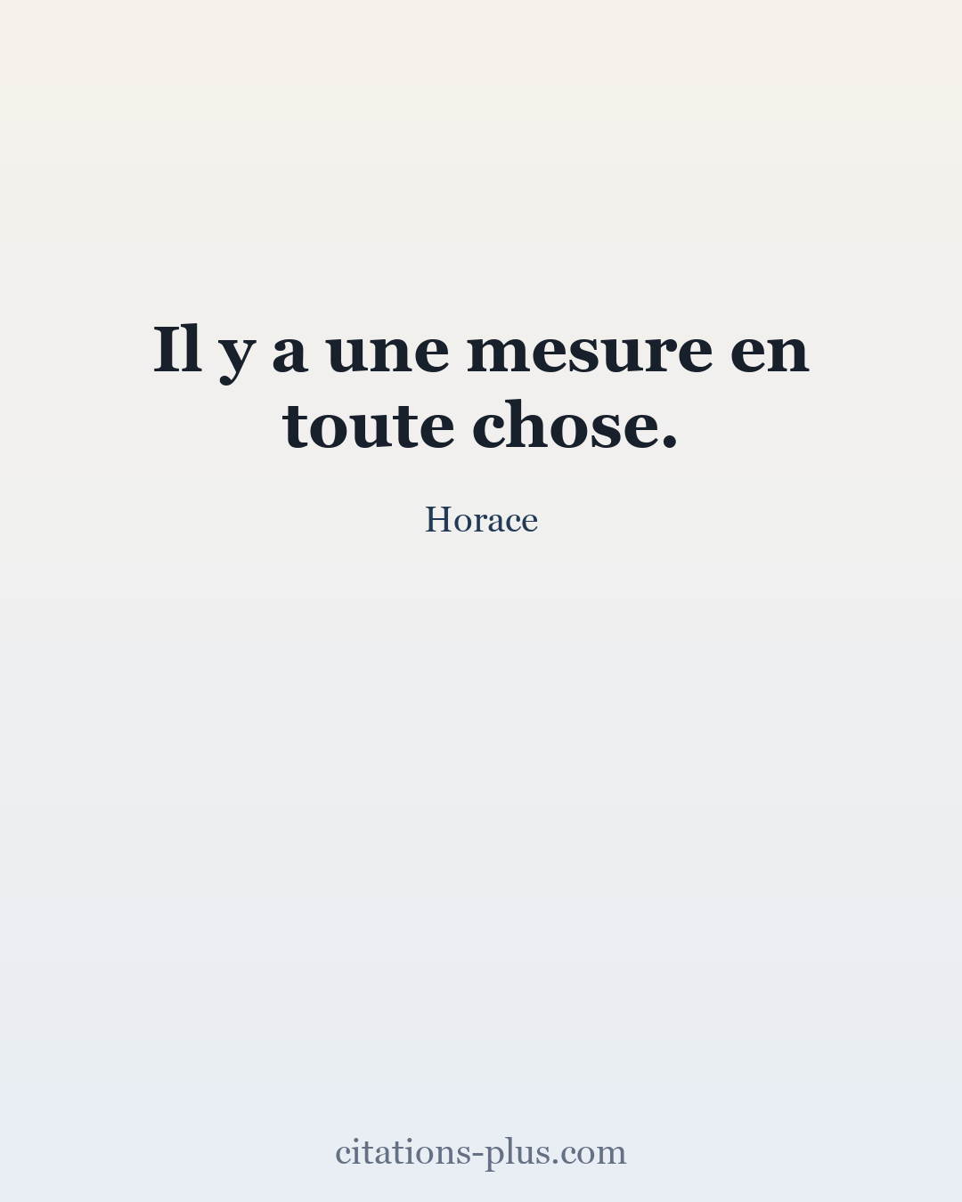 Carte Premium clair — Horace