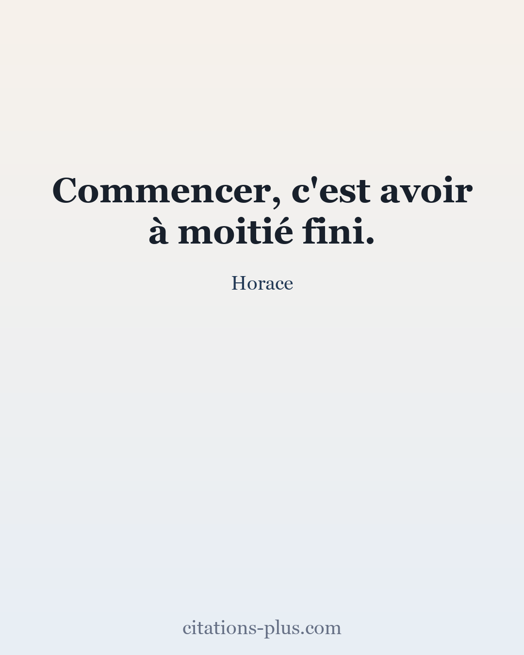 Carte Premium clair — Horace