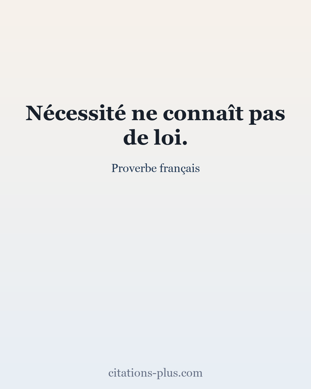 Carte Premium clair — Proverbe français