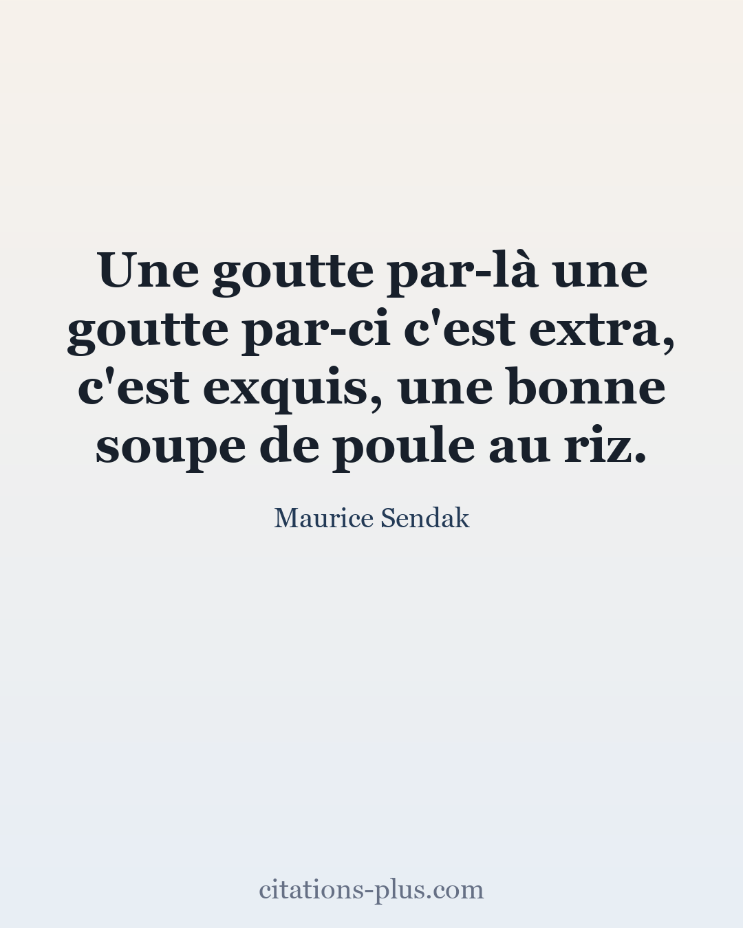 Carte Premium clair — Maurice Sendak