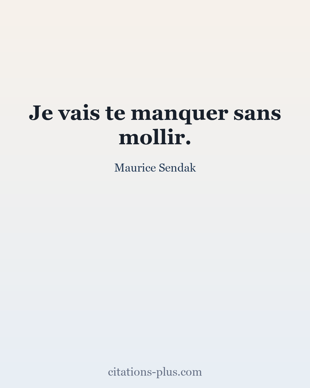 Carte Premium clair — Maurice Sendak