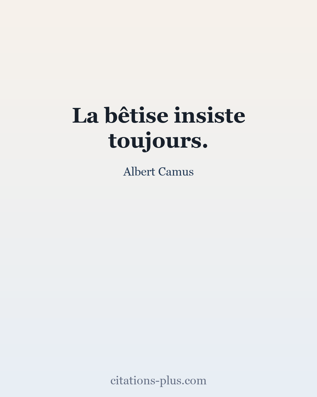 Carte Premium clair — Albert Camus