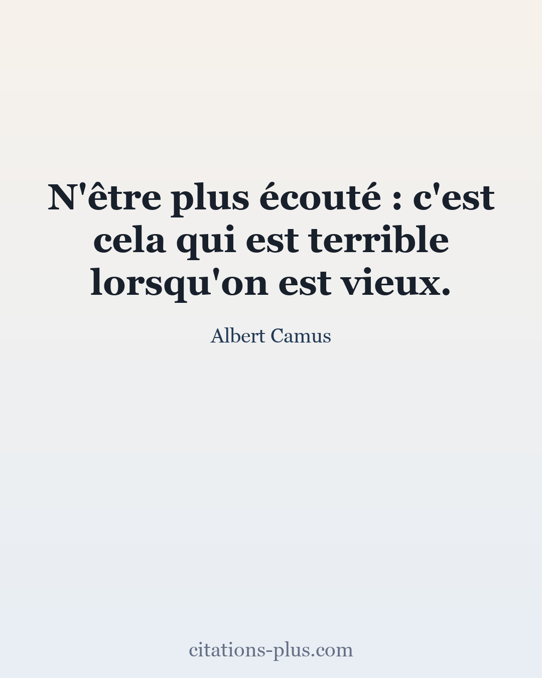 Carte Premium clair — Albert Camus