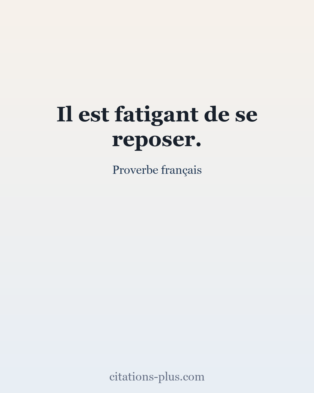 Carte Premium clair — Proverbe français