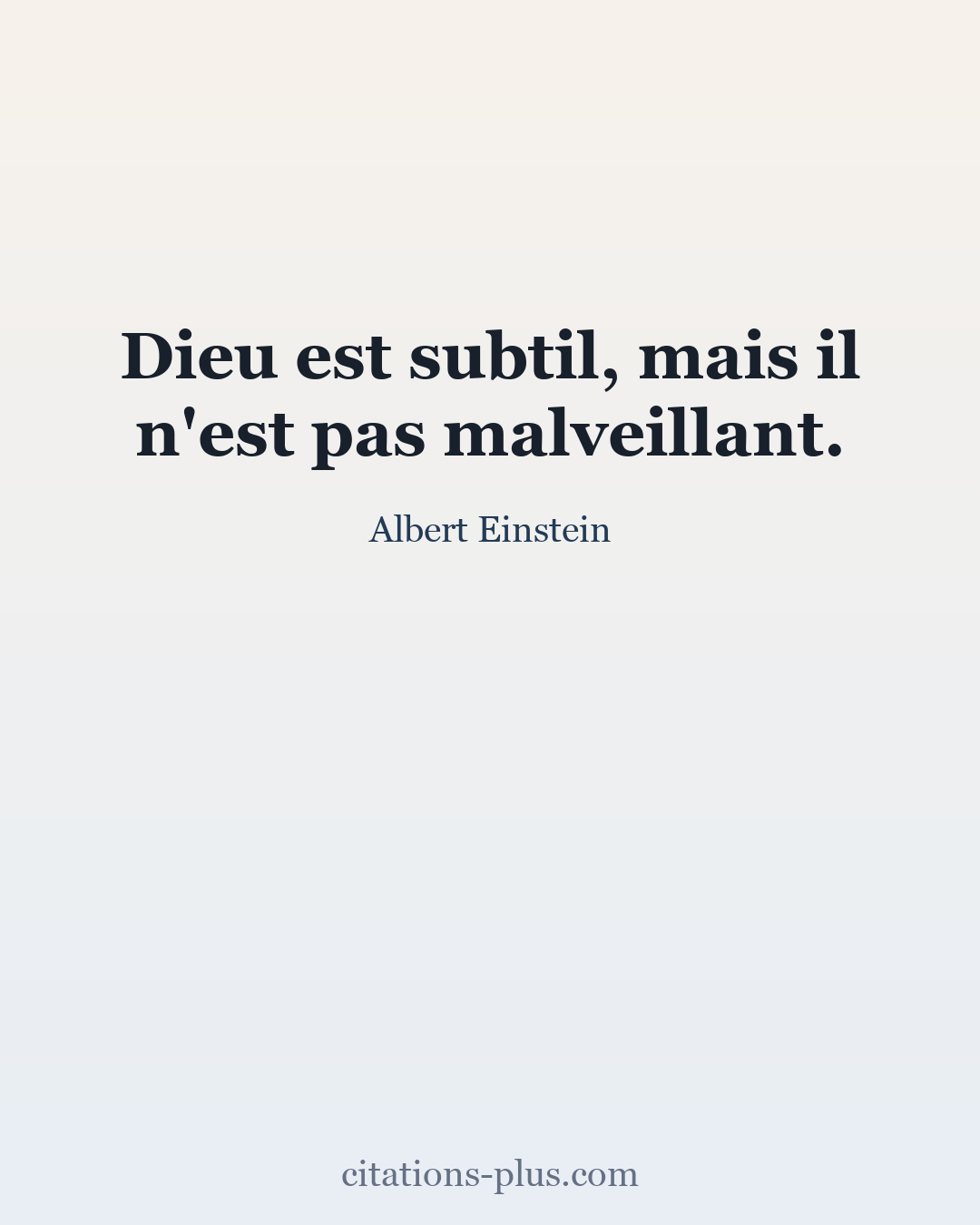 Carte Premium clair — Albert Einstein