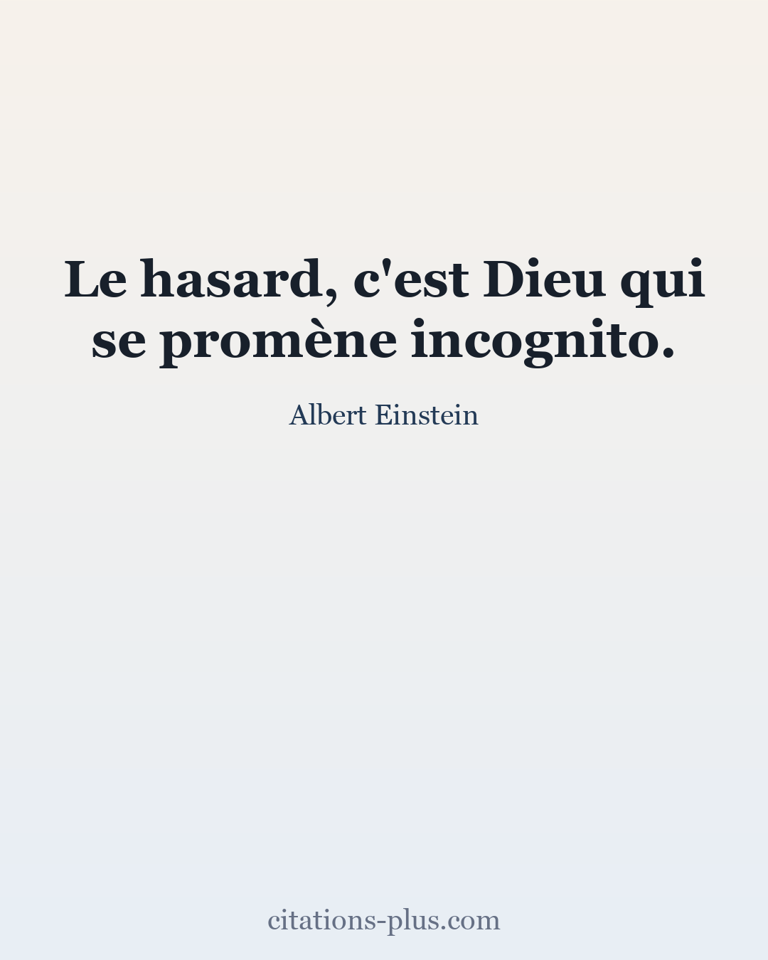 Carte Premium clair — Albert Einstein